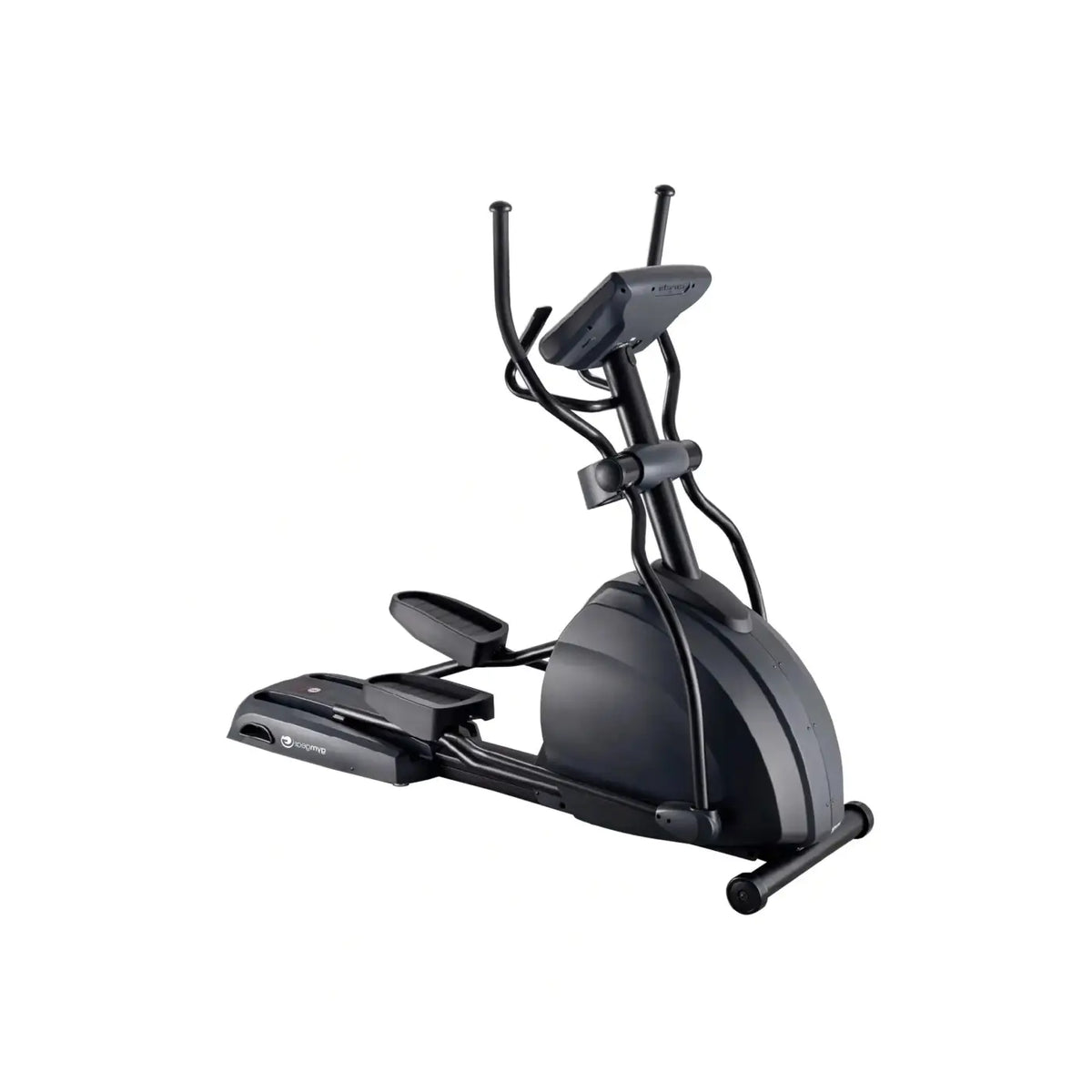 Black gym gear x97 cross trainer elliptical with sleek modern design and digital display panel for home gym use in uk
