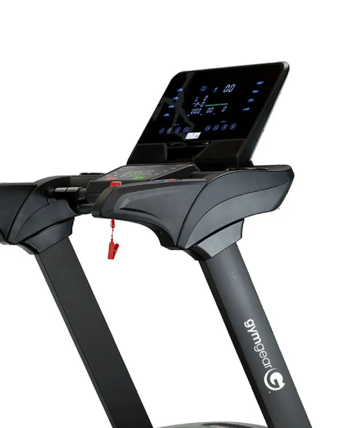 Sprint LC light commercial treadmill in black with 3.5 HP motor and digital display control panel, Zwift compatible