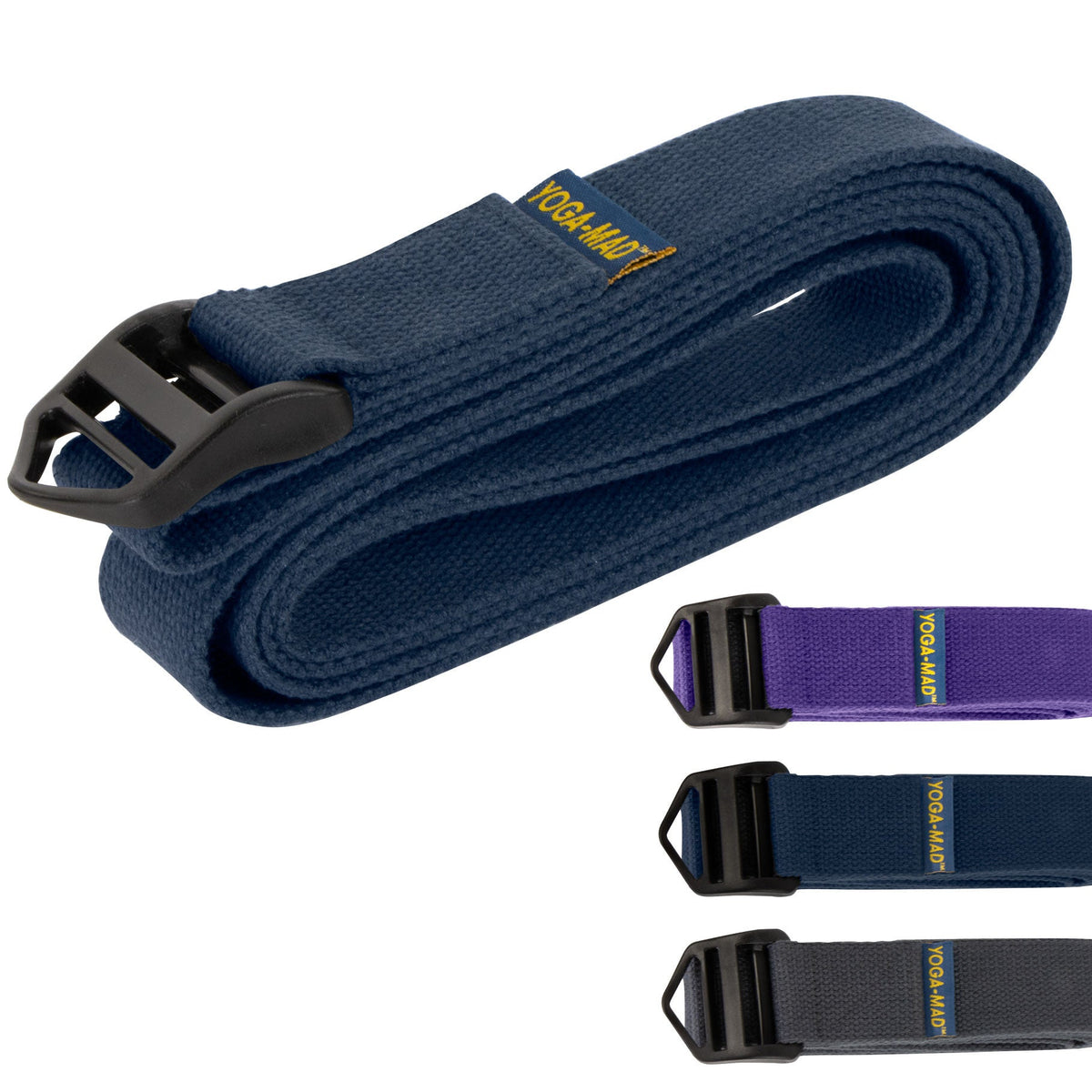 Yoga Mad - Organic Cotton Cinch Yoga Belt - 2.5m - Studio Accessories