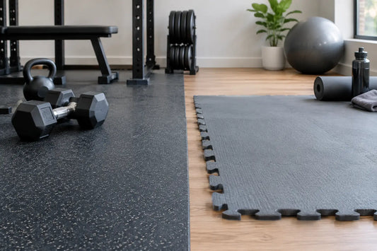 Rubber Flooring vs Foam Mats for Home Gyms