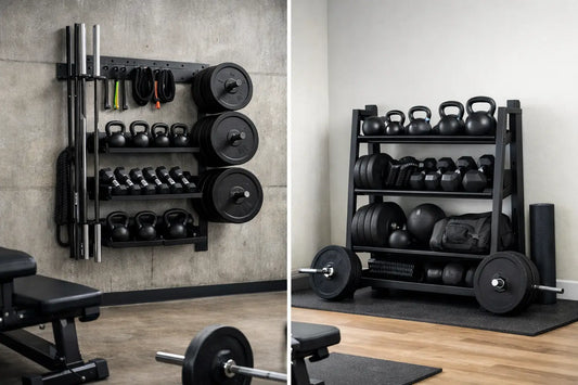 Wall-Mounted vs Freestanding Storage for Home Gyms