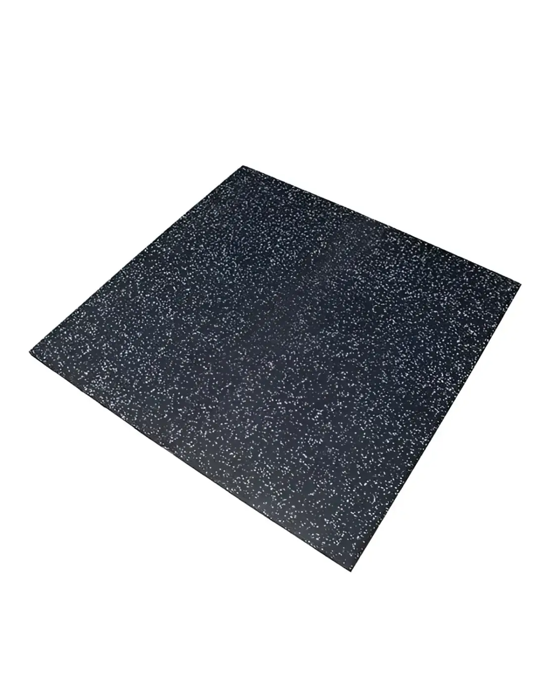 15mm EPDM Premium Black Rubber Tile (1m x 1m / Grey Fleck) | For Home Gyms - Flooring