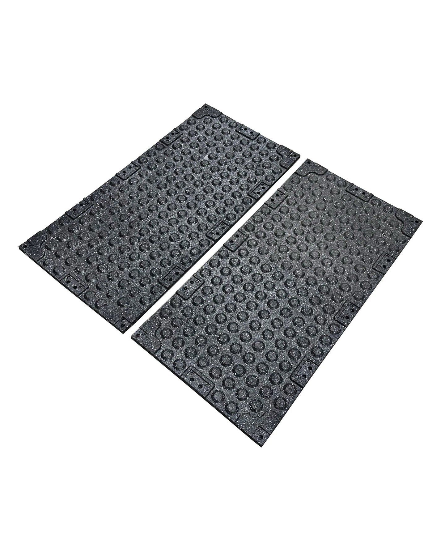 20mm Premium Black Rubber Tile (1m x 0.5m / Blue Fleck) | Home Fitness - Flooring