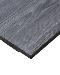 Gray wood effect 20mm premium flooring tile with wood grain texture and dark solid edge for home gyms