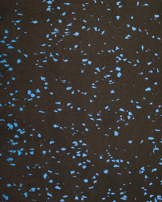 30mm Premium Black Rubber Tile (1m x 0.5m / Blue Fleck) | Home Fitness (Copy)