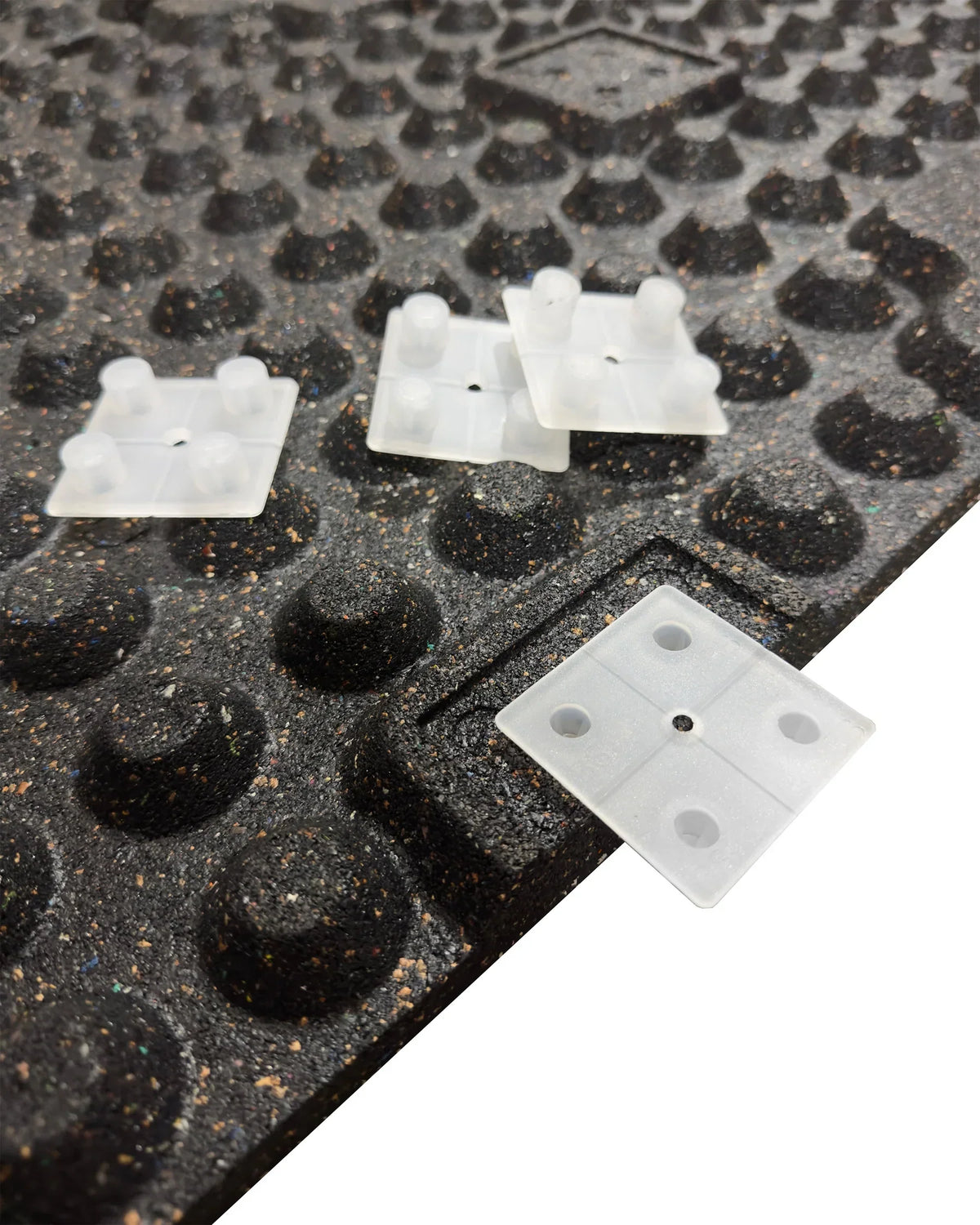 30mm Premium Black Rubber Tile (1m x 0.5m / Blue Fleck) Packs 5 or 10