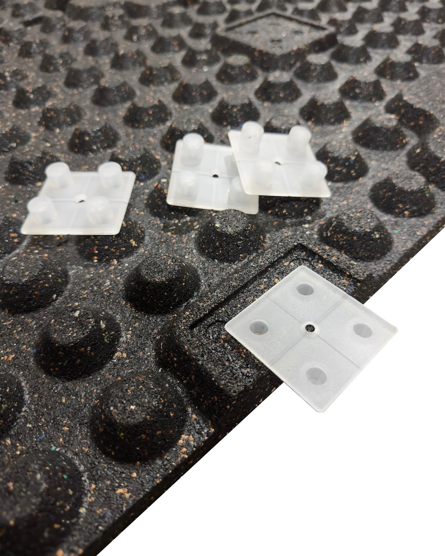 30mm Premium Rubber Tile (1m x 0.5m / 70% Blue Fleck) | UK Delivery - Flooring