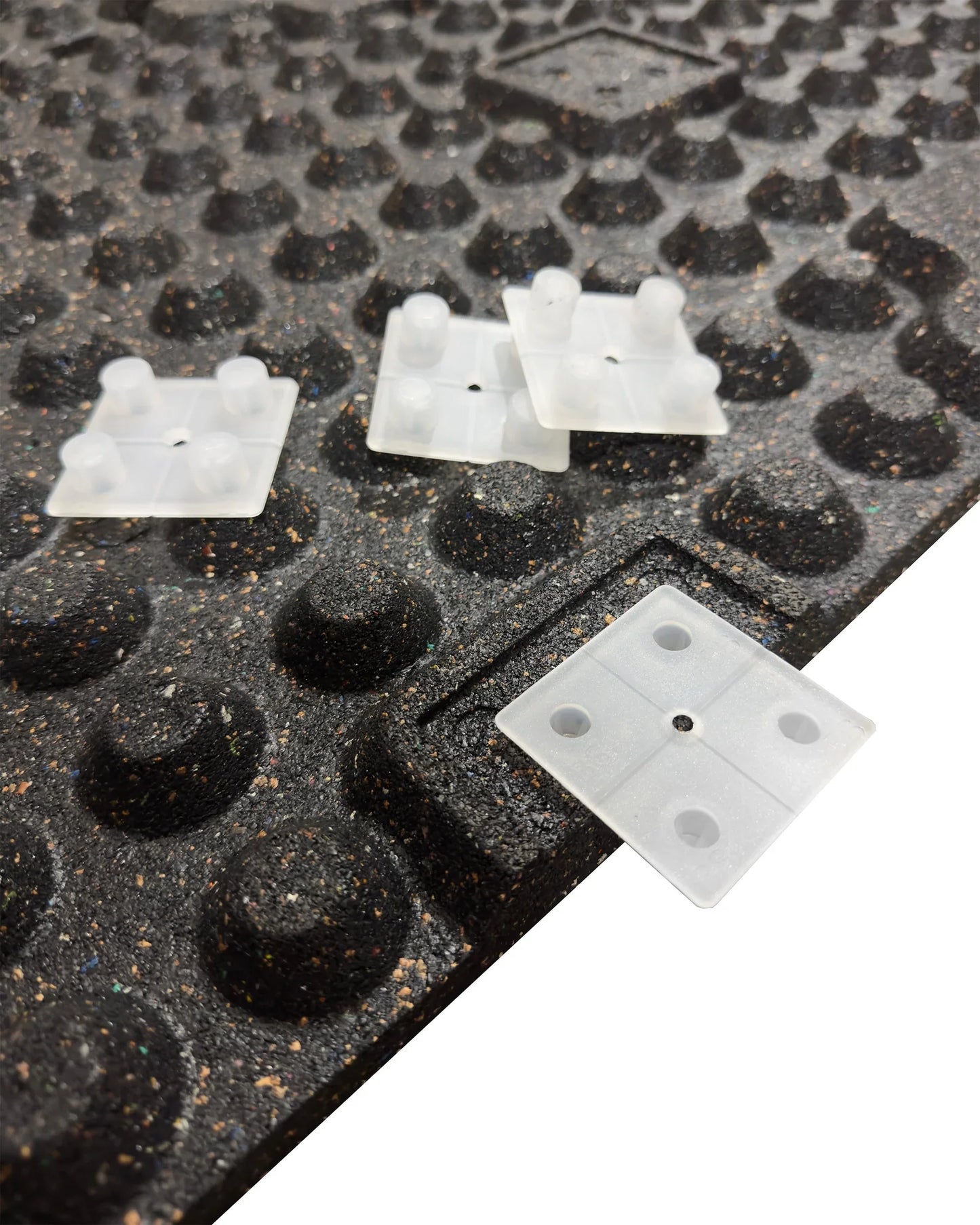 30mm Premium Rubber Tile (1m x 0.5m / 70% Blue Fleck) | UK Delivery - Flooring