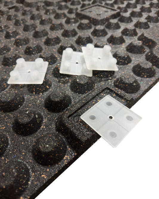 30mm Premium Rubber Tile (1m x 0.5m / 70% Blue Fleck) | UK Delivery