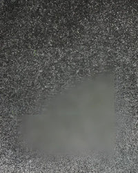 Grayscale grainy texture showing the back side of 30mm premium turf tile built for home use measuring 1m by 0.5m
