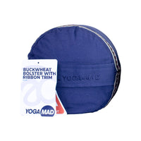 Buckwheat Yoga Bolster with Ribbon Trim - Studio Accessories