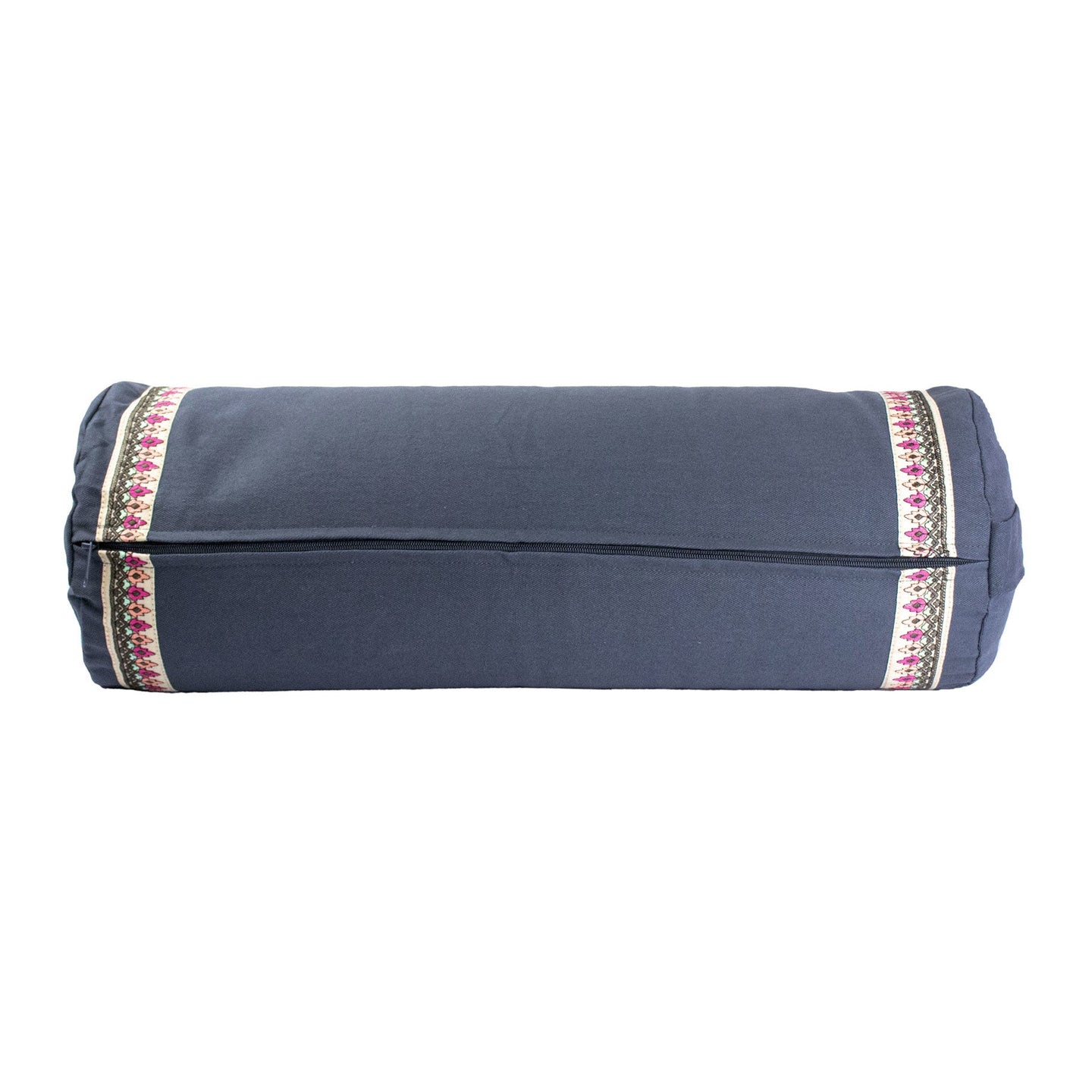 Buckwheat Yoga Bolster with Ribbon Trim - Studio Accessories