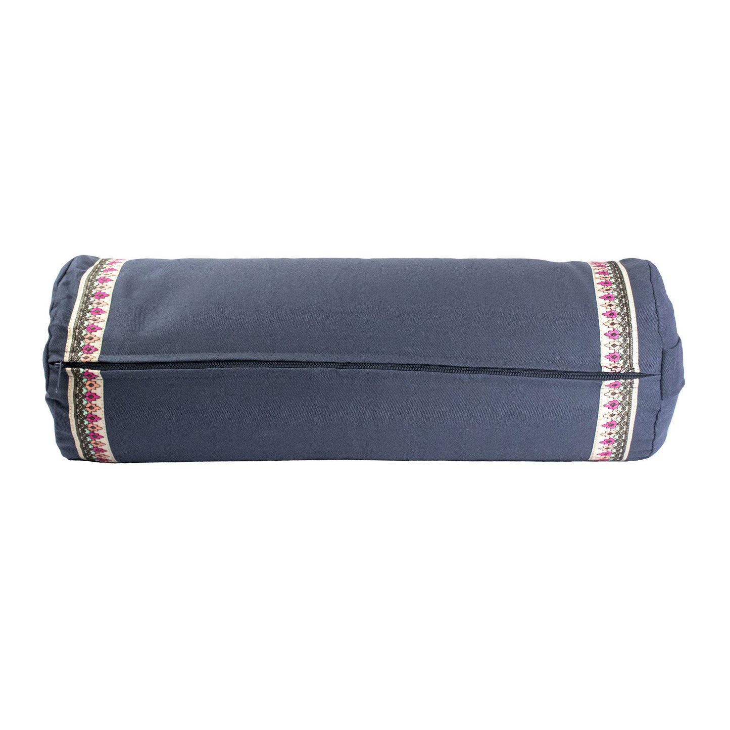 Buckwheat Yoga Bolster with Ribbon Trim - Studio Accessories