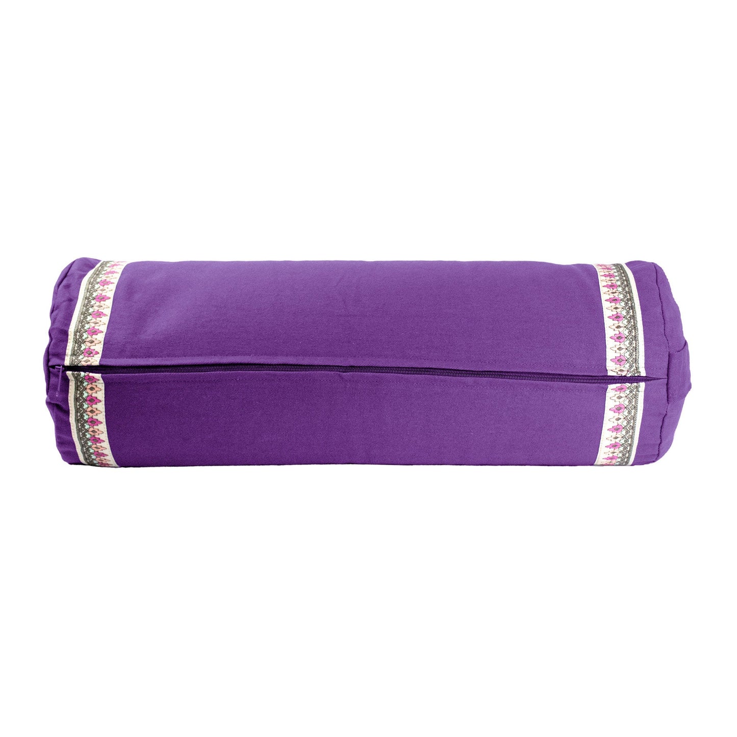 Buckwheat Yoga Bolster with Ribbon Trim - Studio Accessories