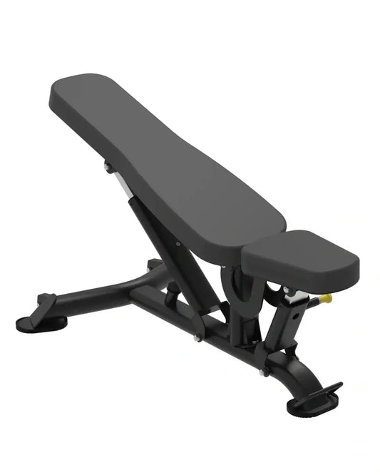 Elite Series multi adjustable bench black with padded seat and backrest on sturdy metal frame built for home use
