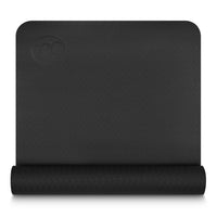 Evolution Eco Yoga Mat with Carry String - 4mm in Black - Studio Accessories