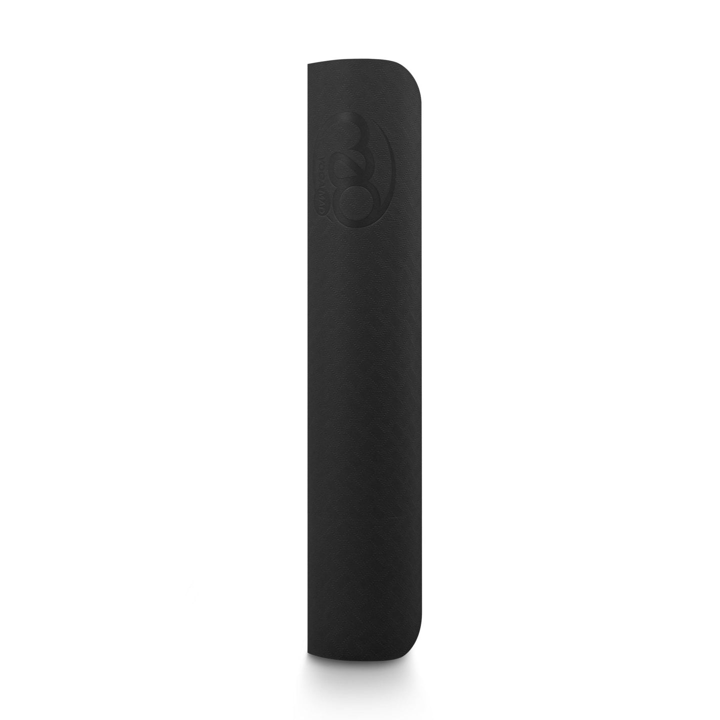 Evolution Eco Yoga Mat with Carry String - 4mm in Black - Studio Accessories