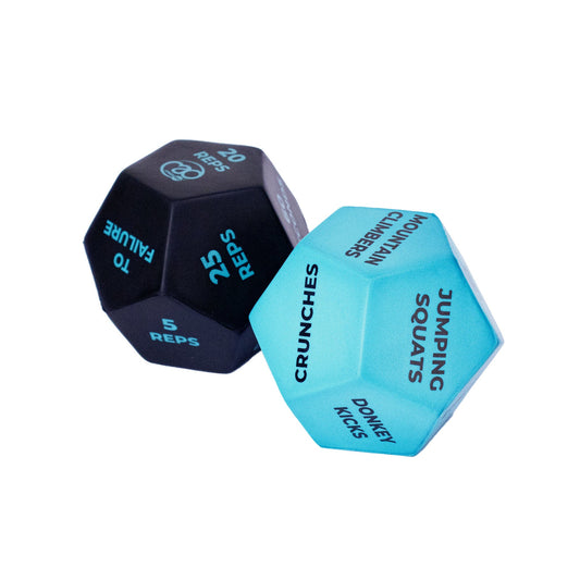 Fitness Mad 12-Sided Fitness Dice - Pair - Studio Accessories