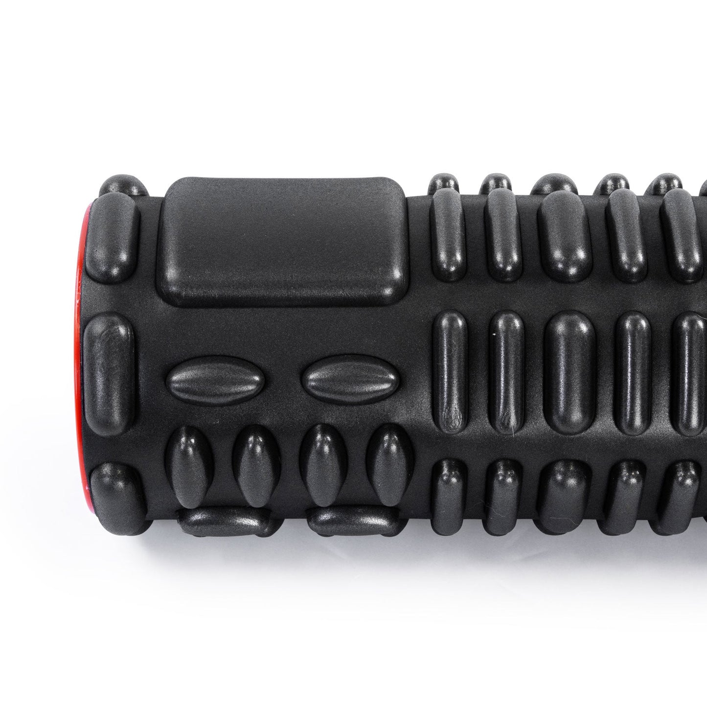Fitness Mad 32cm Black/Red Vari-Massage Foam Roller - Studio Accessories