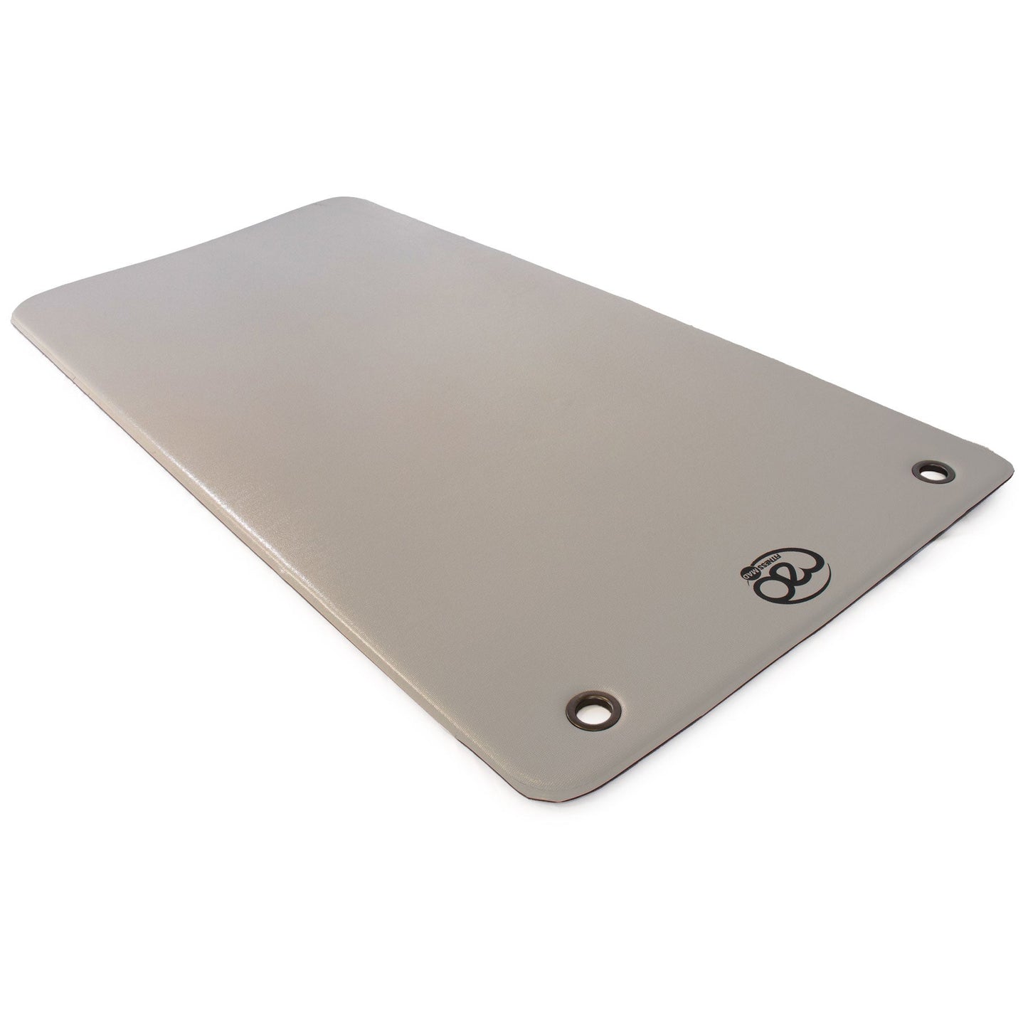 Fitness Mad Club Aerobic Mat with Eyelets - Light Grey - Studio Accessories