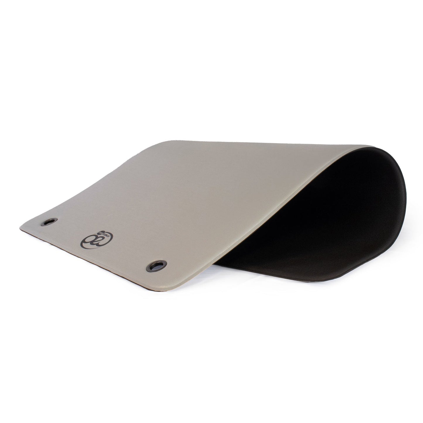Fitness Mad Club Aerobic Mat with Eyelets - Light Grey - Studio Accessories