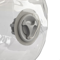 Close-up of water filler on weight bag