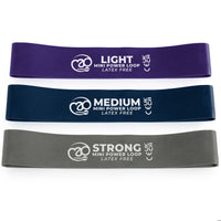 Fitness Mad Mini Power Loops - Set of 3 10 ’(Latex Free) - Studio Accessories