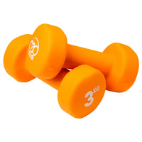 Fitness Mad Neoprene Dumbbells (Pair) - 3kg - Dumbbells Uk Delivery