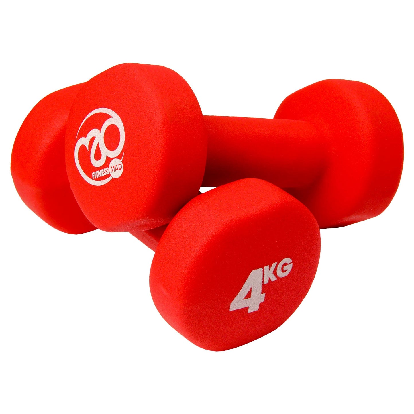 Fitness Mad Neoprene Dumbbells (Pair) - 4kg - Dumbbells