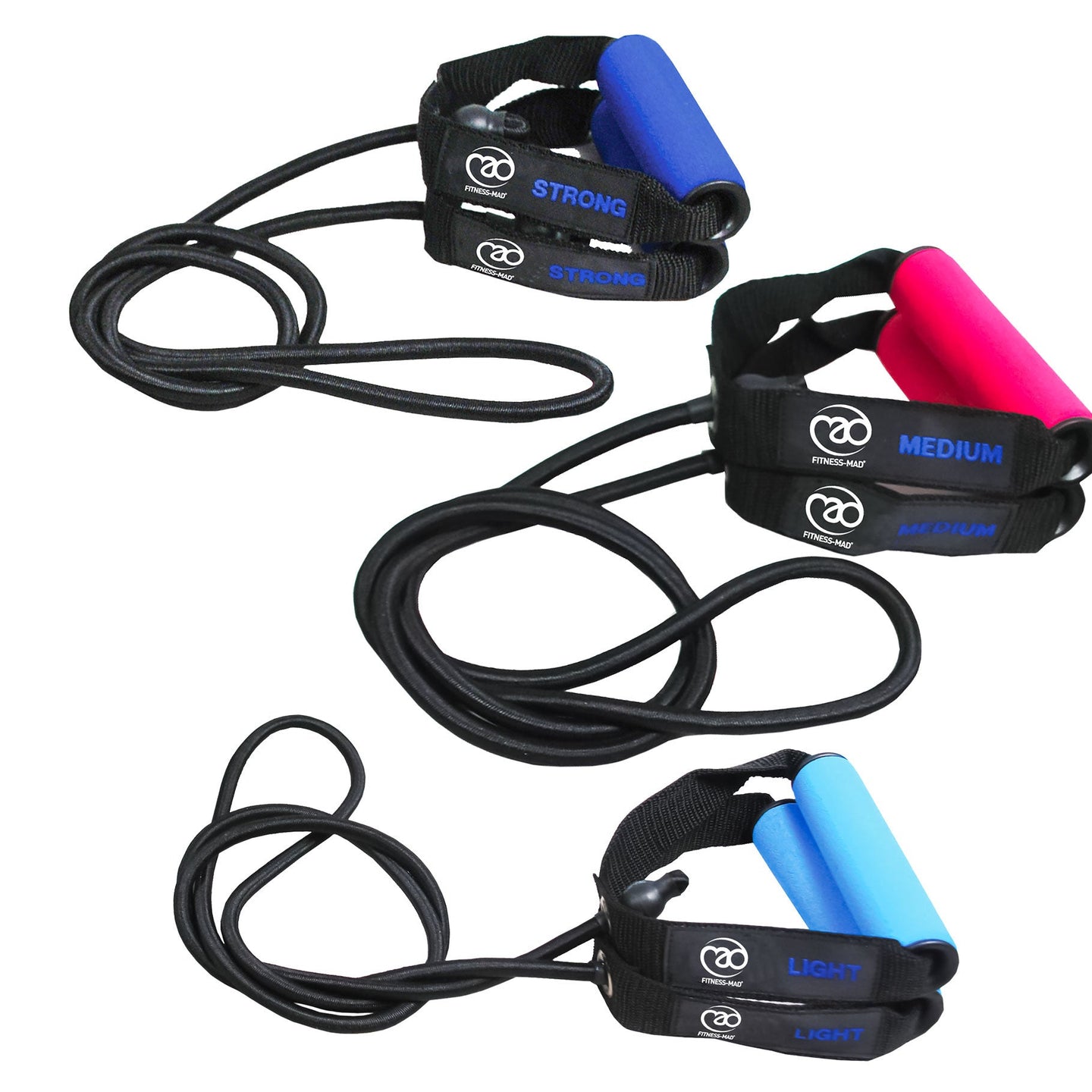 Fitness mad Resistance Tube 0.8m (In PE Bag) - Studio Accessories