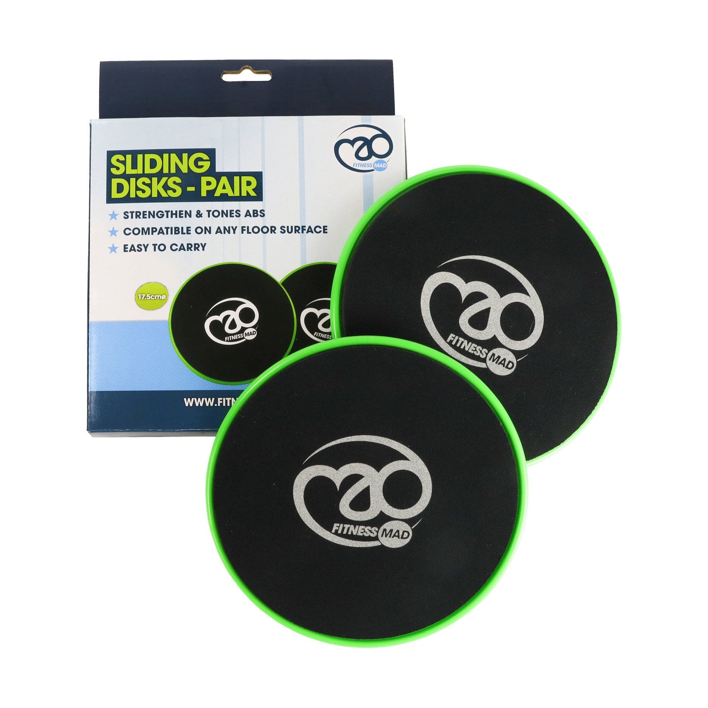Fitness Mad Sliding Discs - Pair - Studio Accessories