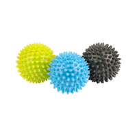 Fitness Mad Spikey Massage Balls - Set of 3 (Blue Green & Grey) - Studio Accessories