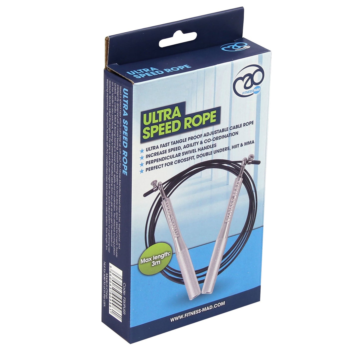 Fitness Mad Ultra Speed Rope - Studio Accessories