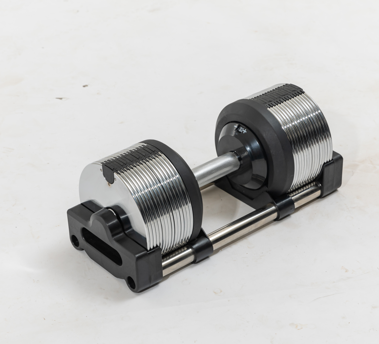 Fytique Adjustable Chrome Dumbbells 20Kg - 36Kg - Dumbbells