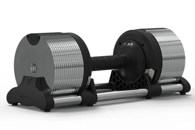 Fytique Adjustable Chrome Dumbbells 20Kg - 36Kg - Dumbbells