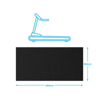 Gym Floor Mat for Exercise Machine - 1.5m x 0.8m - 2m x 1m - Studio Accessories