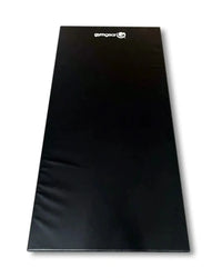 Black gymgear 25mm large stretch gym mat with smooth padded surface designed for home gym use