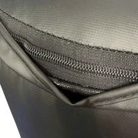 Gray textured fabric of gym gear 40kg 4ft punchbag with metallic zipper and reinforced stitching built for home use