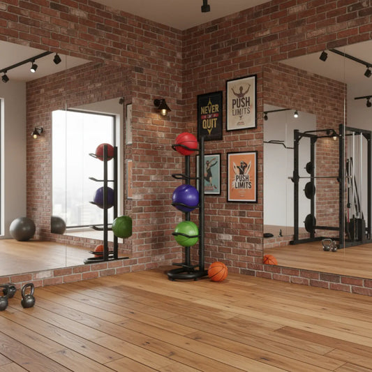 Gym Gear 5 Ball / Single Sided Storage Rack | UK Delivery