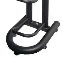Black metal gym gear 5 ball single sided storage rack with curved base and adjustable height support uk delivery