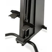 Black metal Gym Gear Ascend 2.0 vertical climber with textured foot pedals and adjustable straps for home gym cardio use