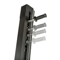 Black metal gym gear ascend 2.0 vertical climber resistance training machine with four adjustable grip handles for home cardio