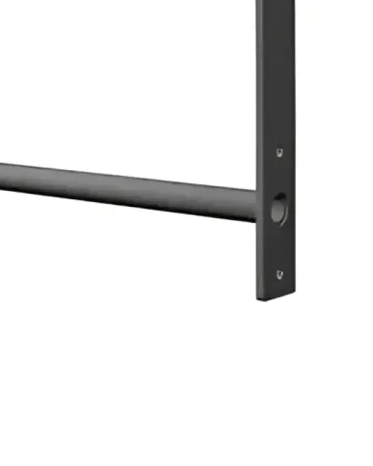 Black metal wall-mounted gym gear basic pull up frame 108cm with horizontal support beam and mounting brackets uk delivery