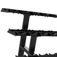 Gym Gear Classic Series 3 Tier Dumbbell Rack with Saddles - Storage