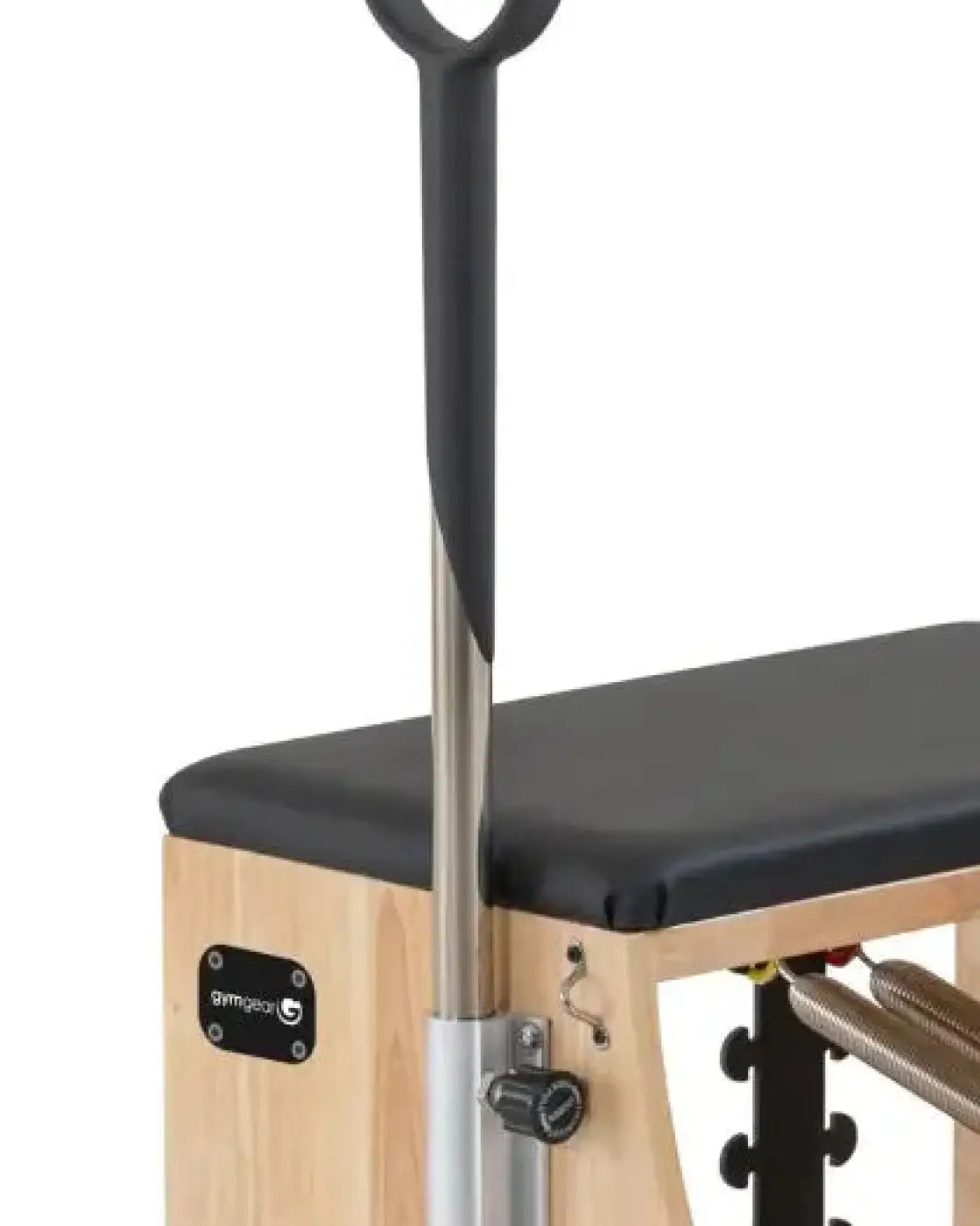 Black and silver handle of gym gear combination wunda chair pilates reformer machine uk delivery