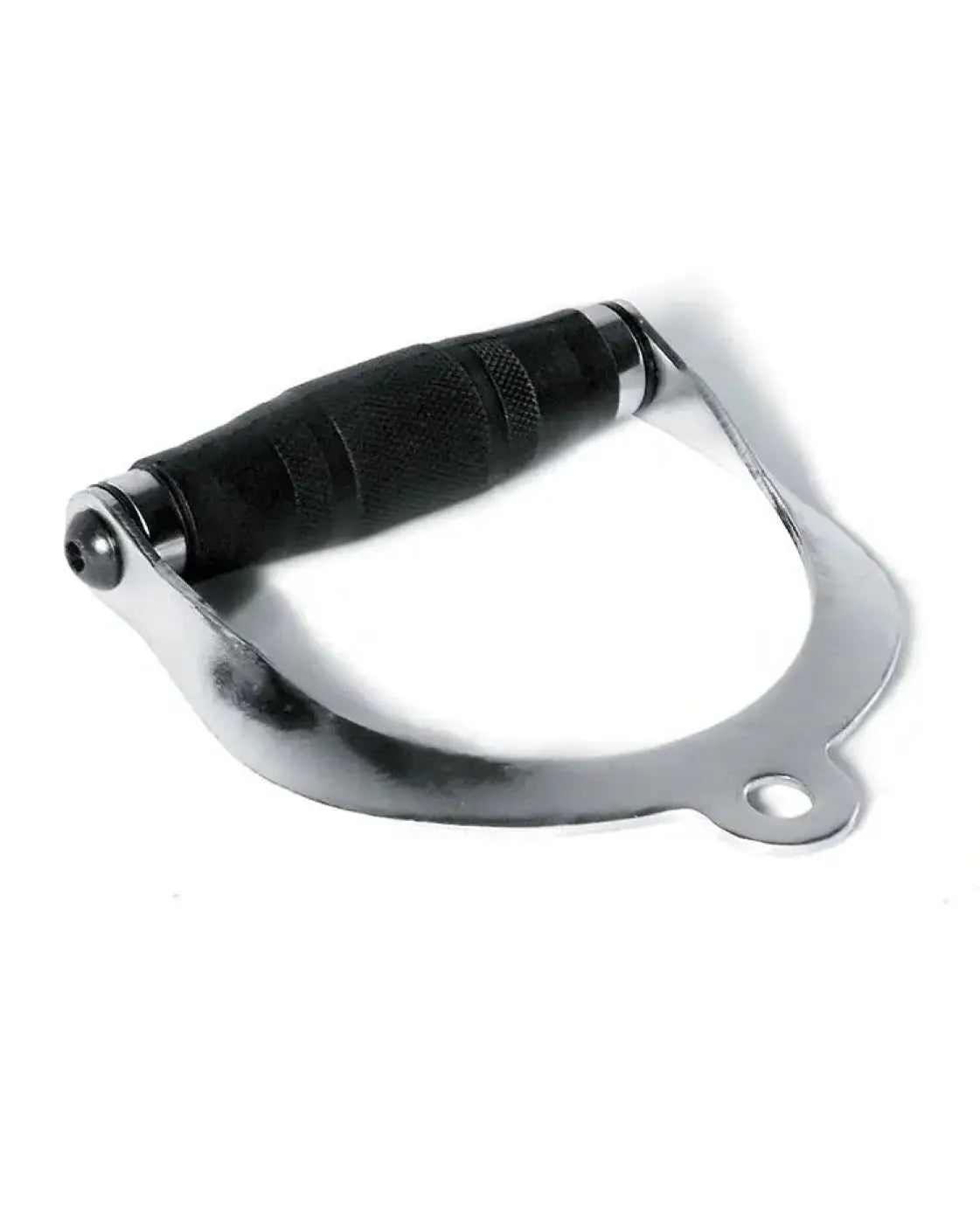 Gym Gear Deluxe stirrup handle with black rubber-coated steel and textured grip for weightlifting uk delivery