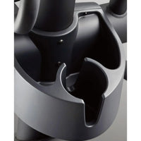 Black matte finished metal cup holder with integrated can slots for gym gear x97 cross trainer home elliptical uk