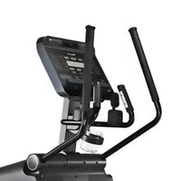 Black Gym Gear E8 cross trainer elliptical with digital display and handlebars for home gym use in the UK