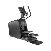 Black gym gear e8 cross trainer elliptical with digital display and adjustable handlebars for home gym use in UK