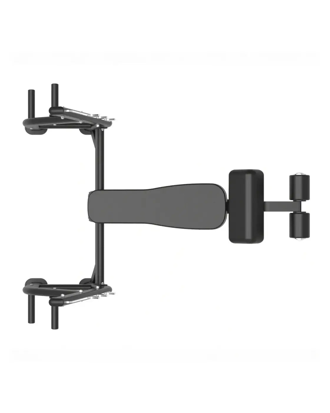 Black adjustable Olympic decline bench with padded seat and backrest from Gym Gear Elite Series for home gym use